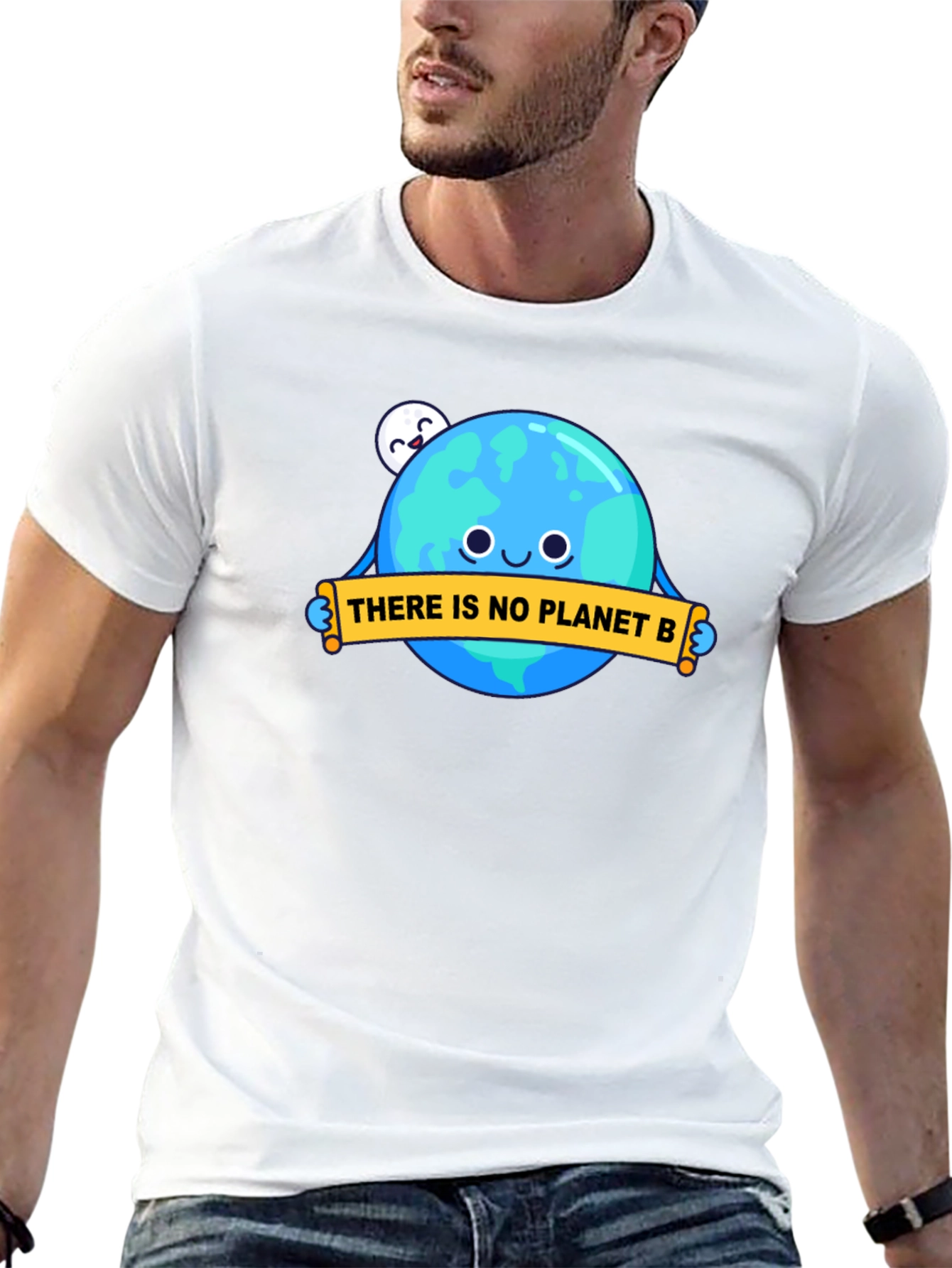 Planet B Earth Graphic Tee - Black