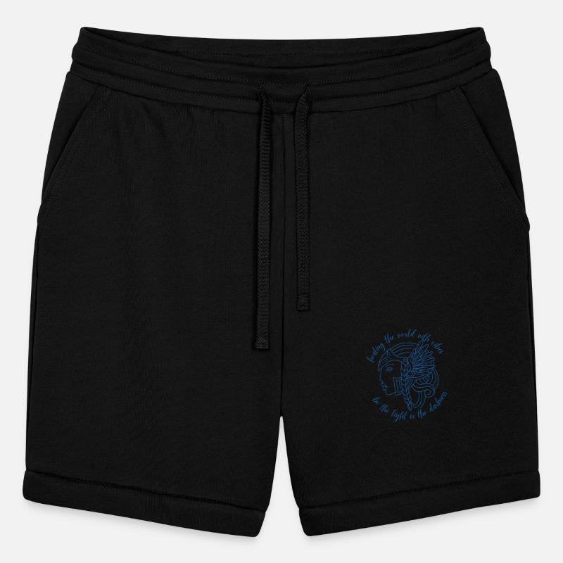 Buddug mark with mission and motto in navy