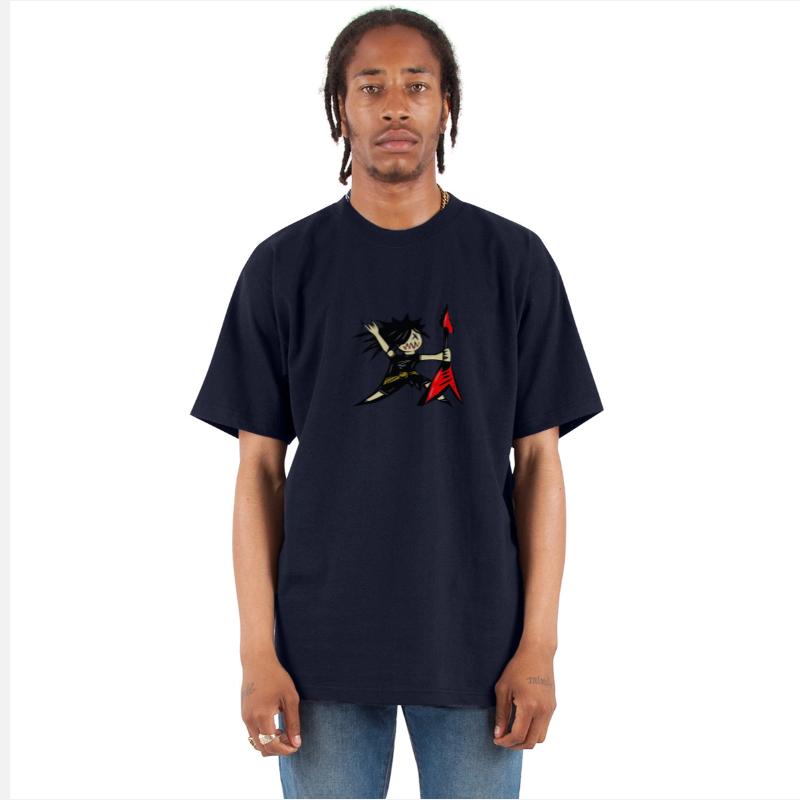 Cartoon Rocker Guy Electric Guitar Metal