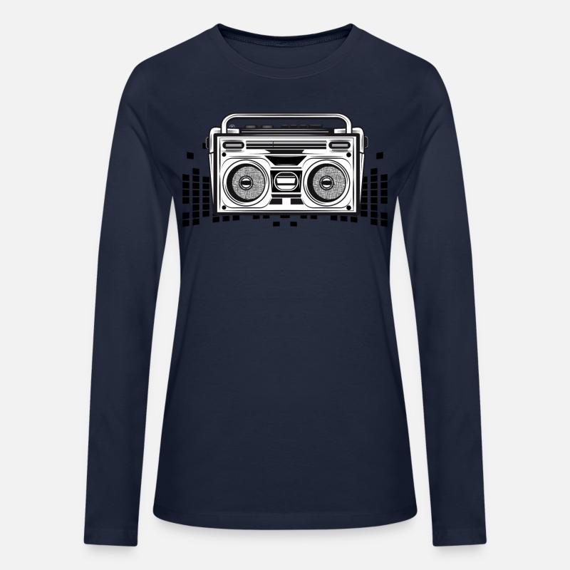 Cassette recorder in an 80s stencil look