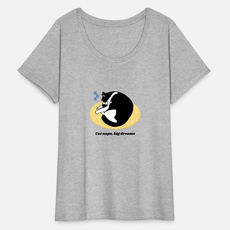 Cat naps, big dreams - shirt for cat lovers