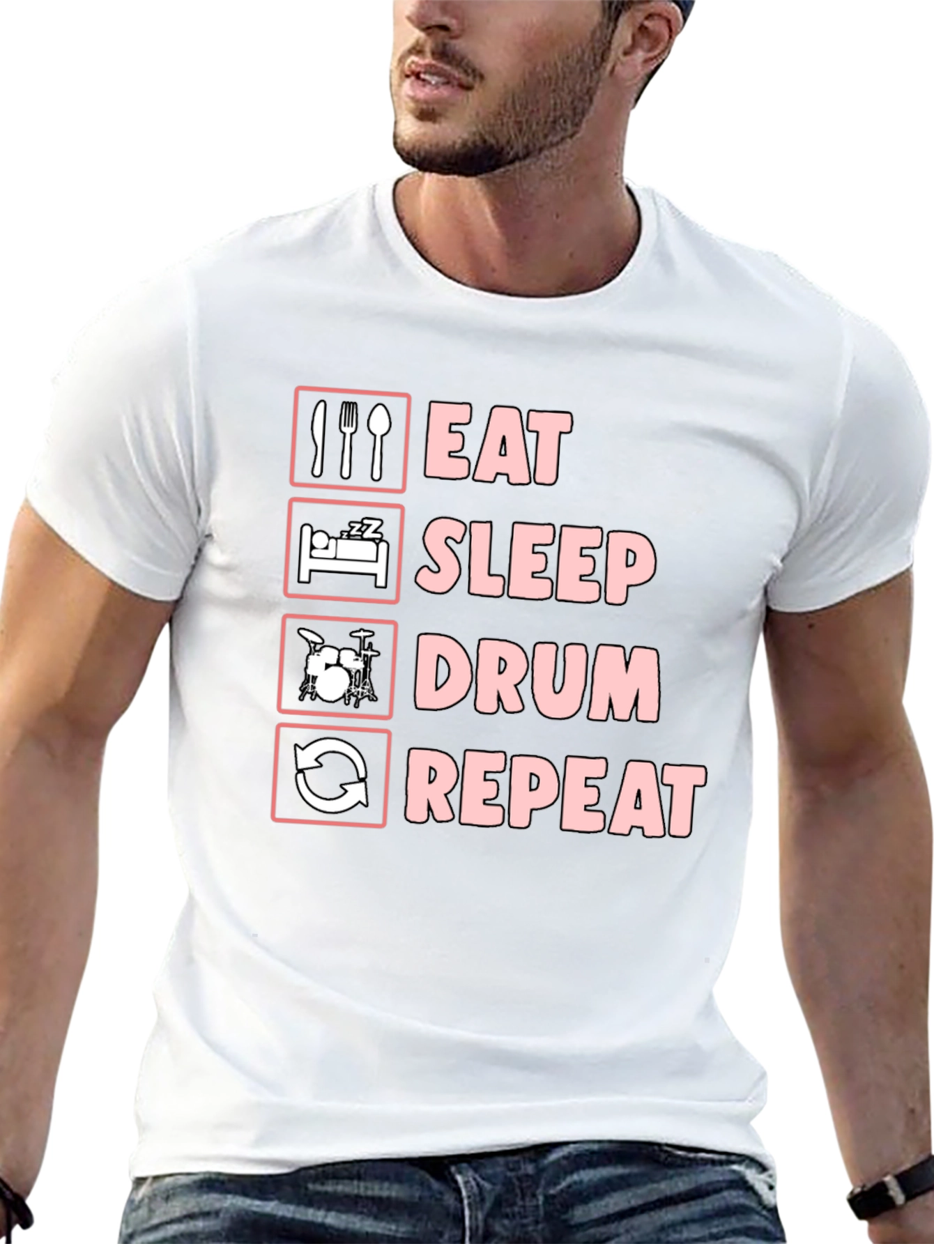 Eat Sleep Drum Repeat T-Shirt