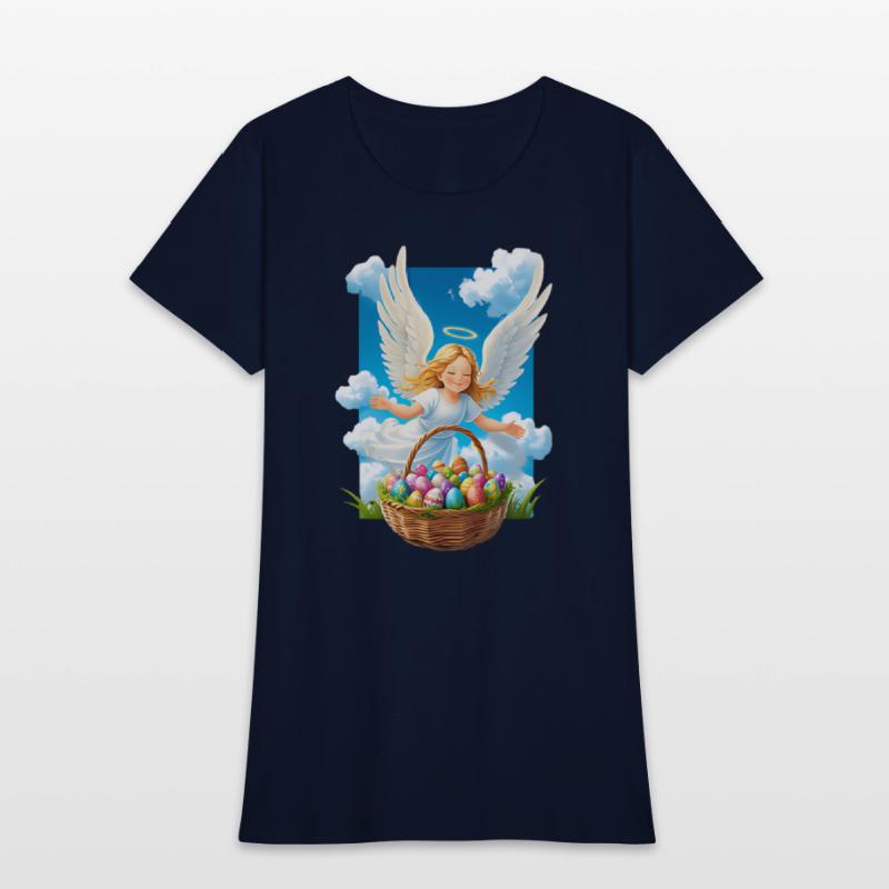 Charming & Joyful Easter Angel with Basket