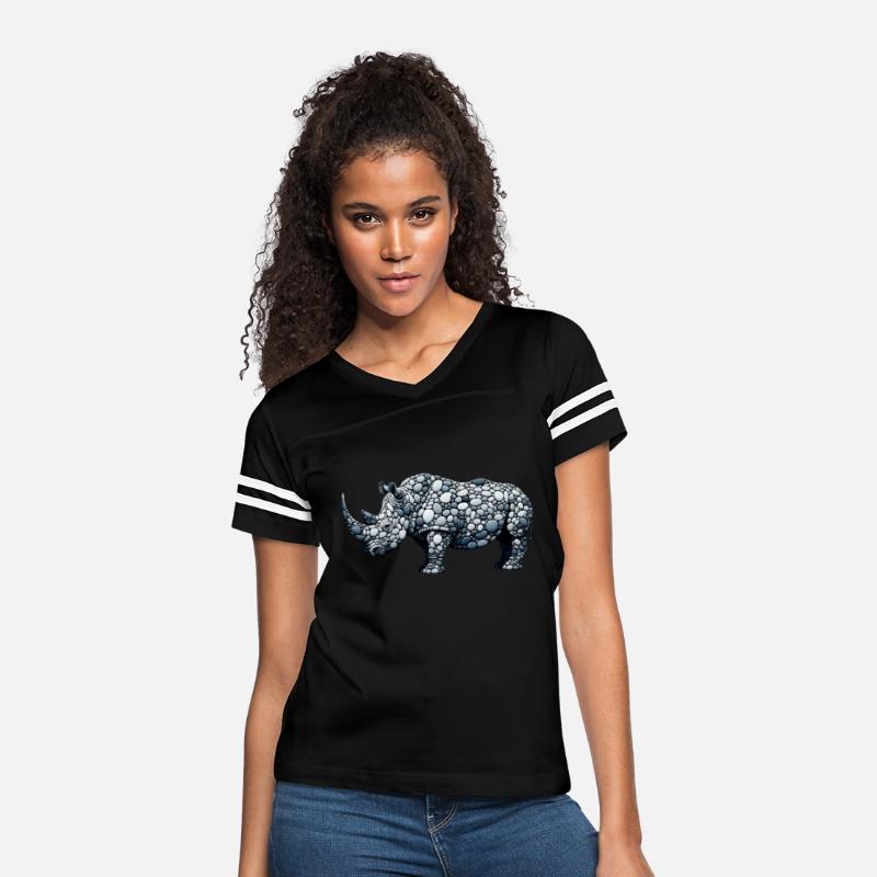 Cobblestone Rhino - Pebble Art