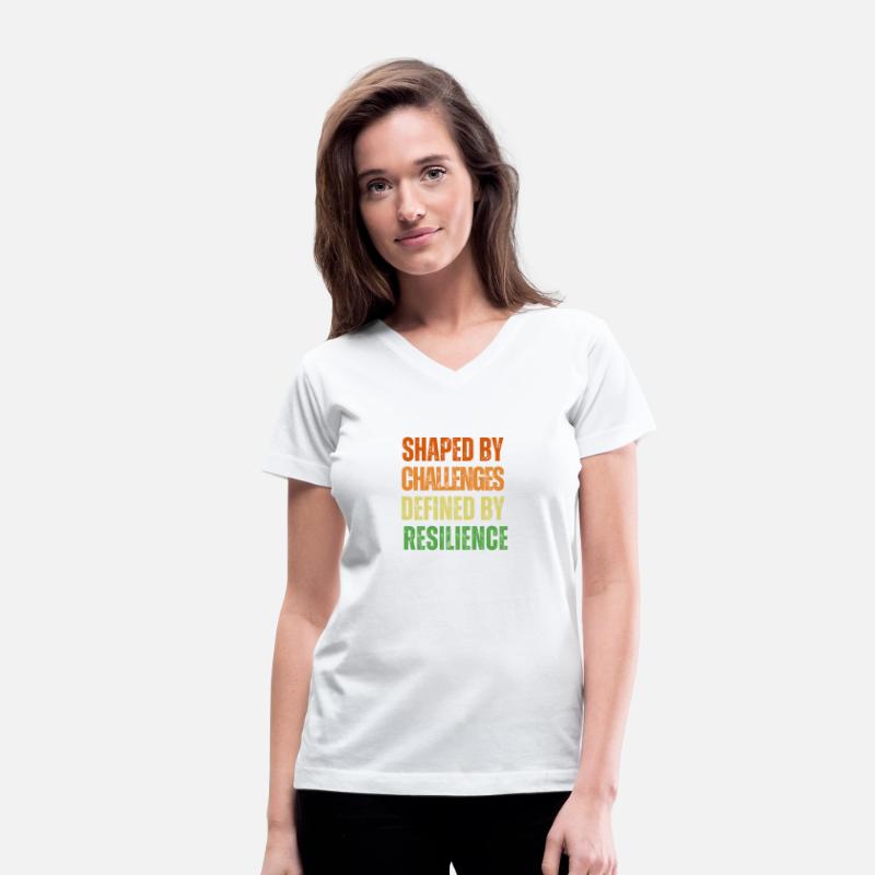 Colourful Motivational Retro Shaped by Challenge