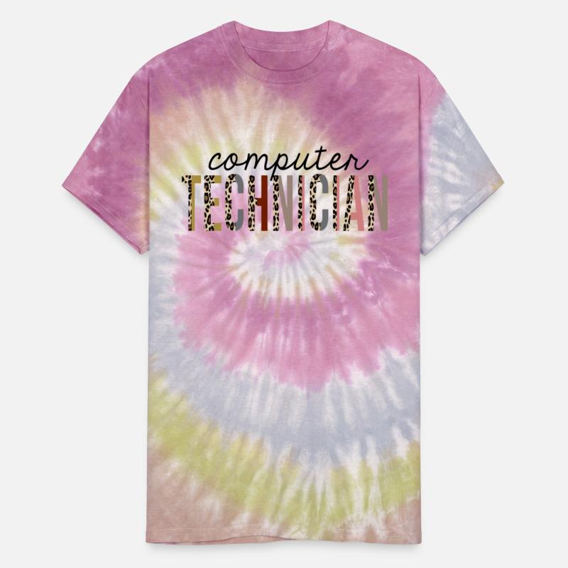 Computer Technician Leopard Print Funny