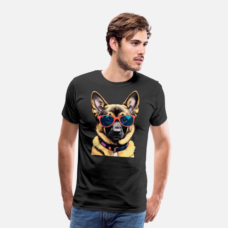 Cute German Shepherd Pop Art