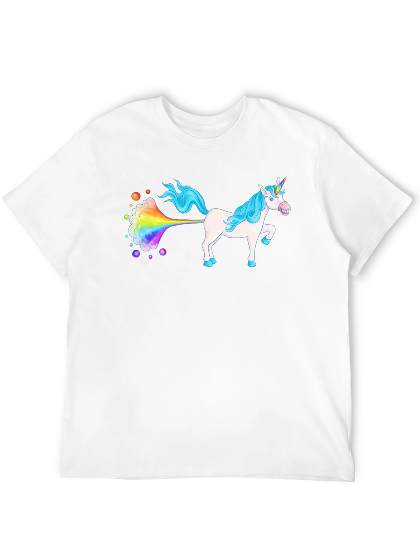 Rainbow Farting Unicorn Graphic Tee