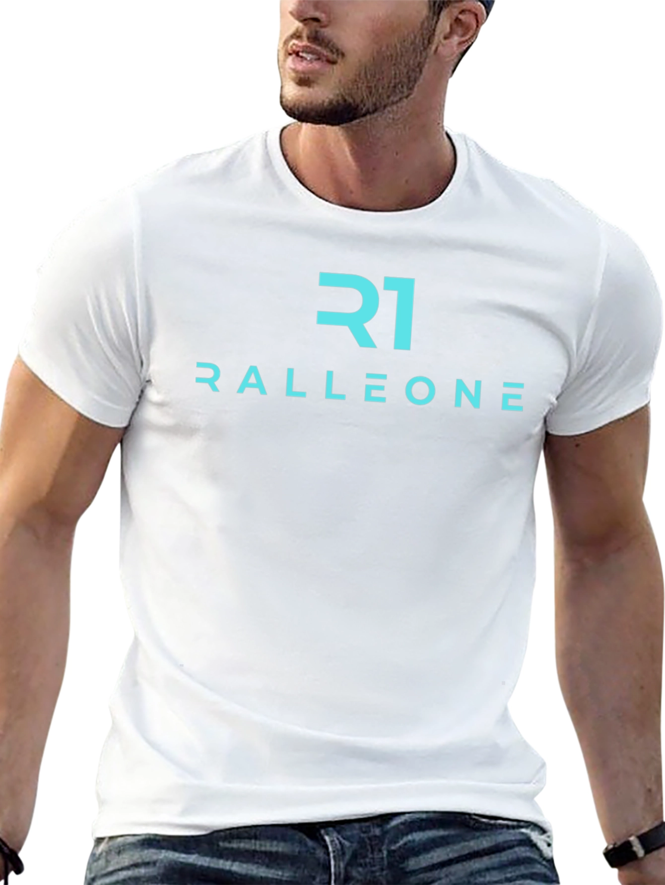 Ralleone Black T-Shirt Modern Casual Wear