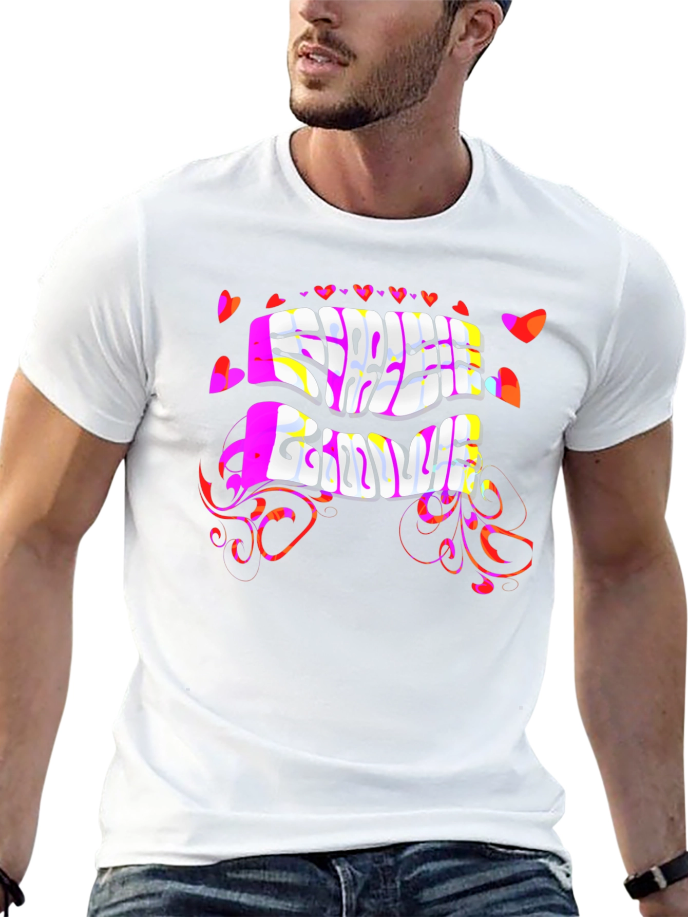 Free Love Psychedelic Black T-Shirt