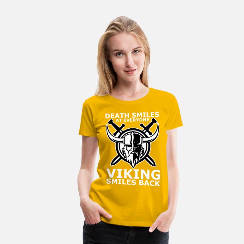 death smiles at everyone Viking smiles back