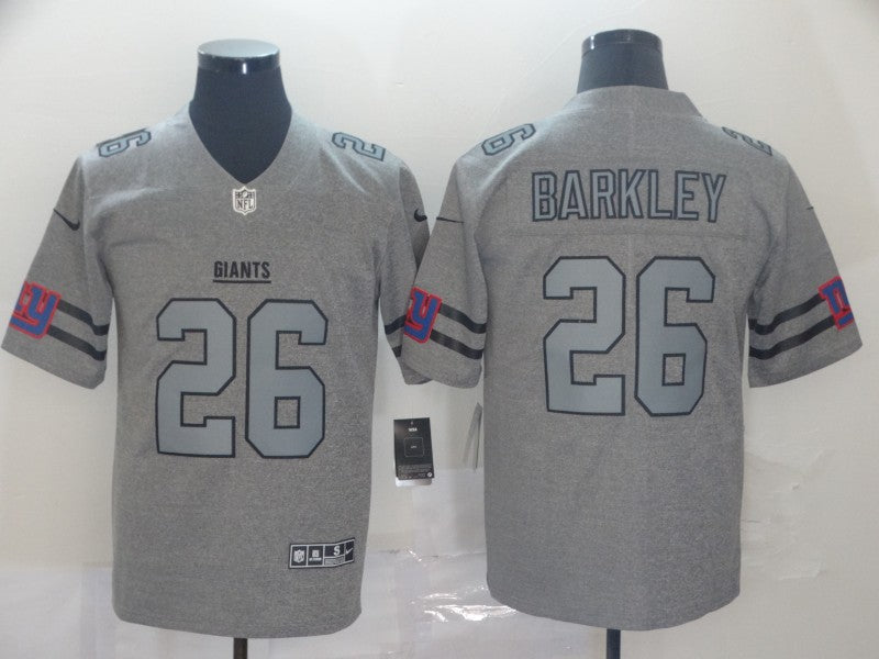 Men's New York Giants Saquon Barkley #26 Gray Game Player Jerseys