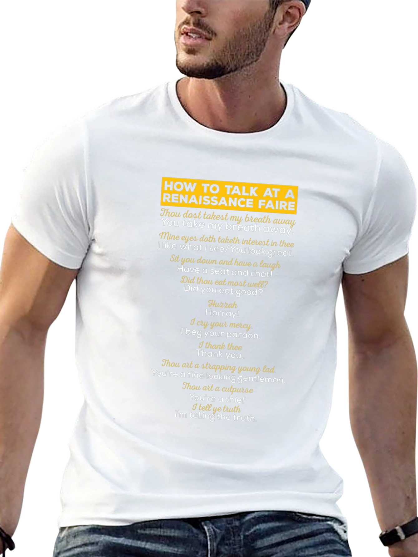 Renaissance Faire Talk T-Shirt - Humorous Medieval Style