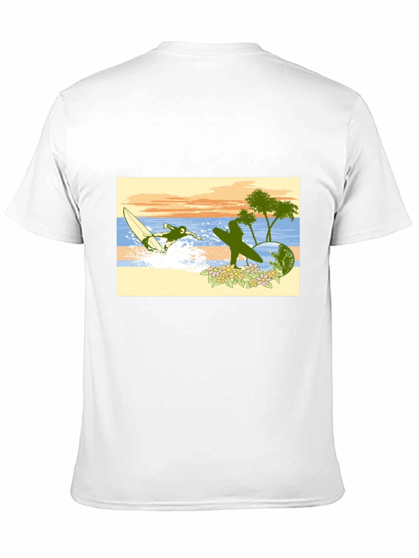 Surfing Graphic Tee - Beach Vibes