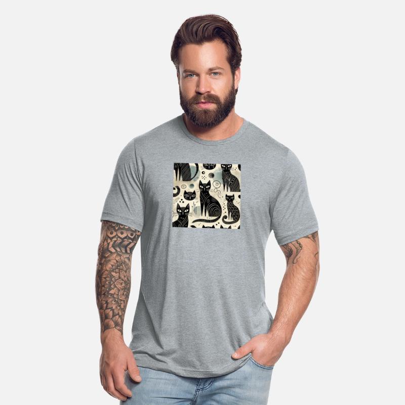 Exclusive Black Cat Pattern Design & Artistic VARs