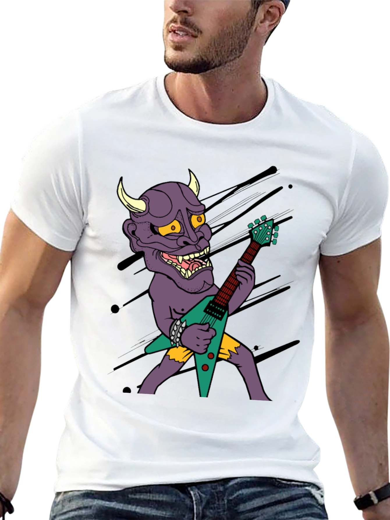 Demon Guitarist Graphic Tee