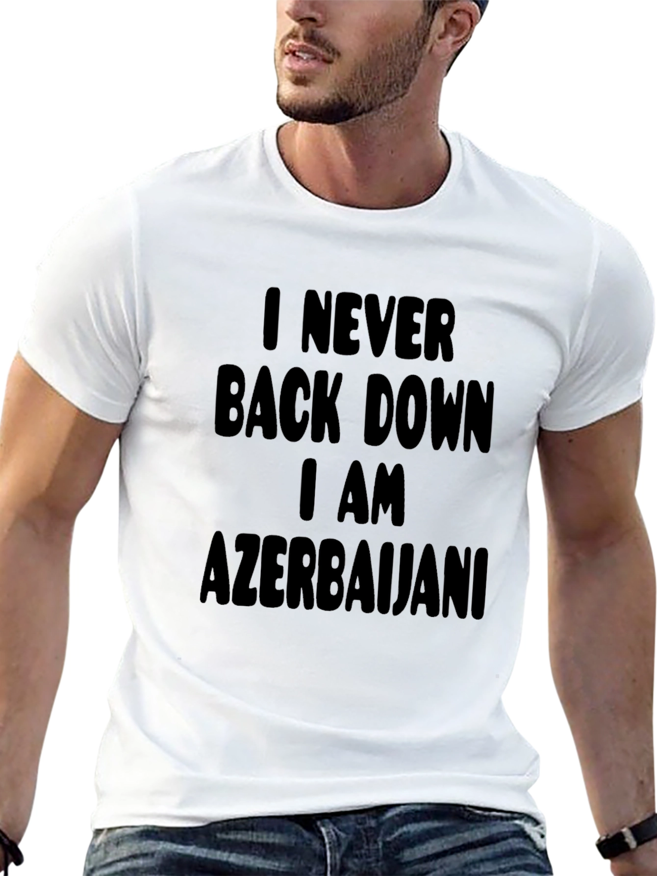 I Never Back Down Azerbaijani Graphic Tee
