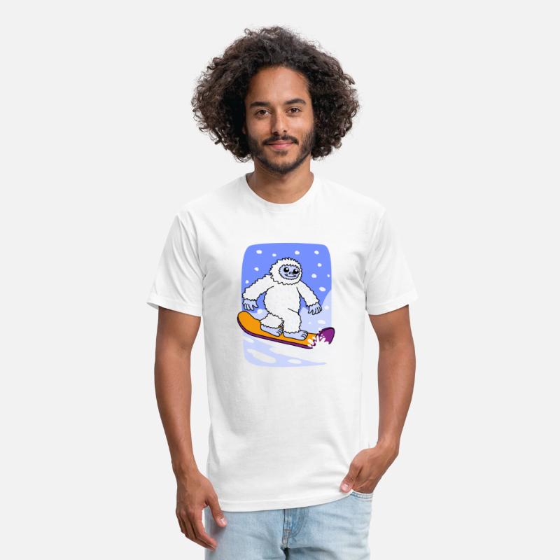 Funny Yeti Snowboarding