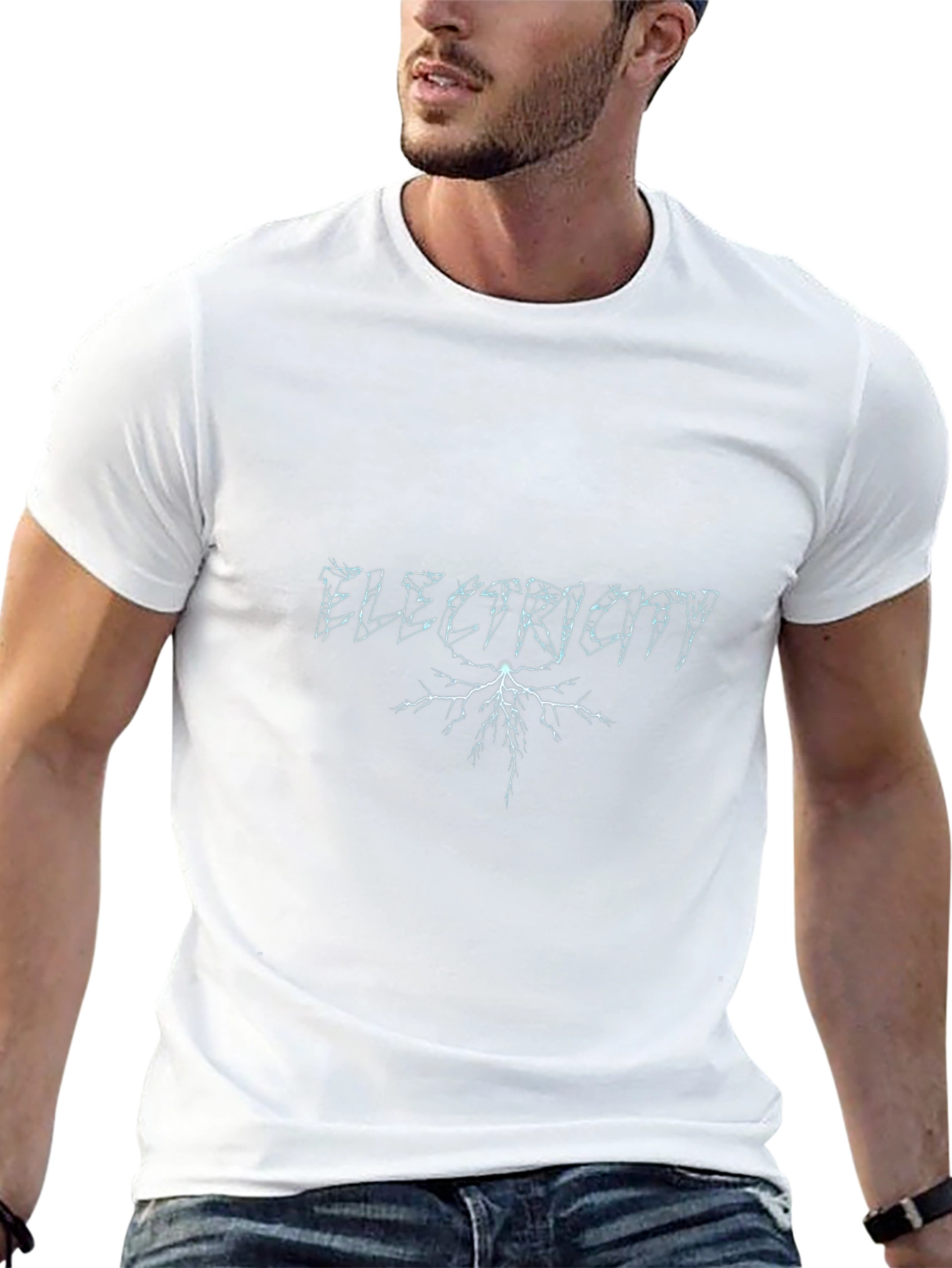 Electricity Graphic T-Shirt - Black