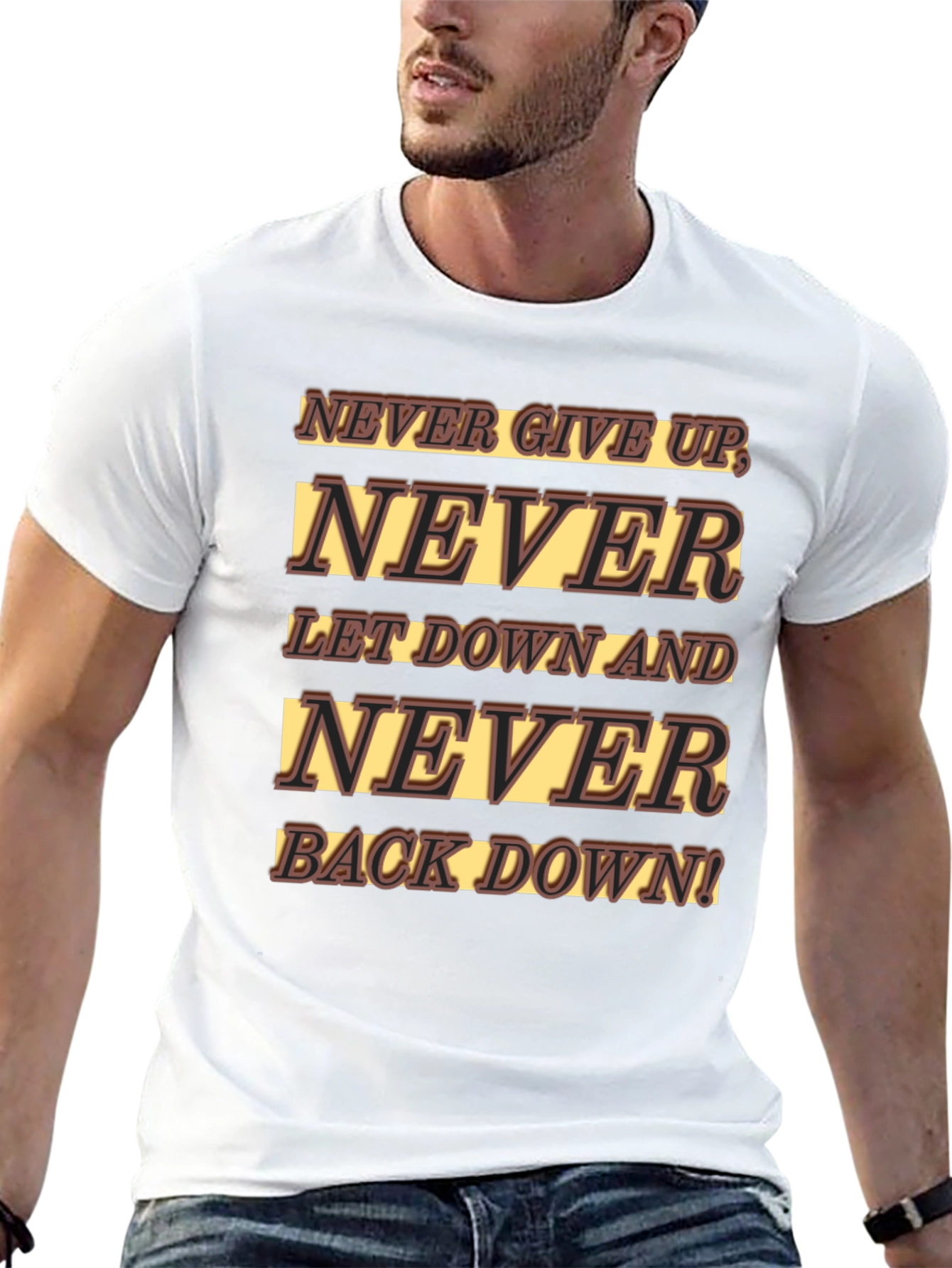 Never Give Up Graphic T-Shirt