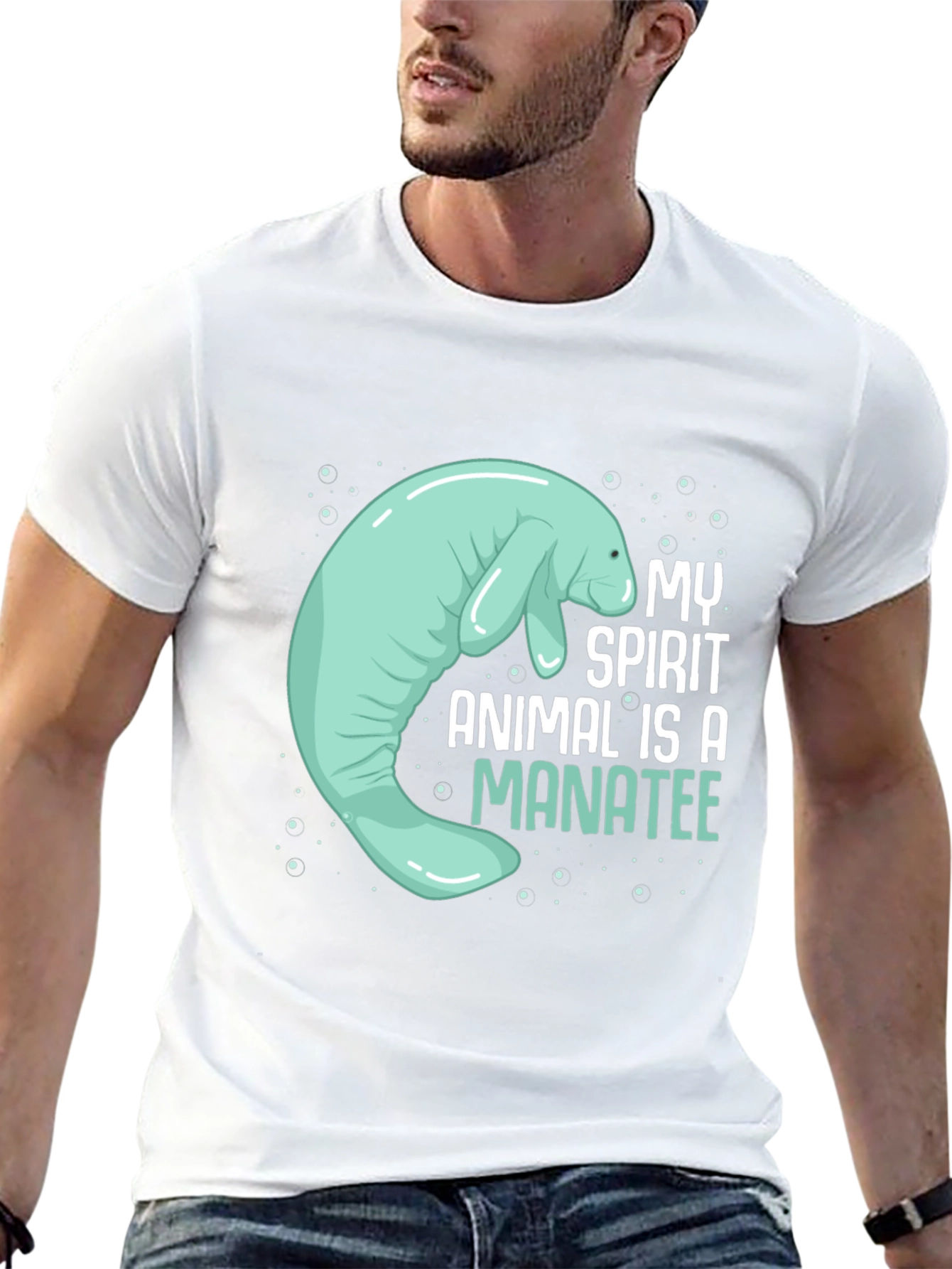 Manatee Spirit Animal Graphic Tee