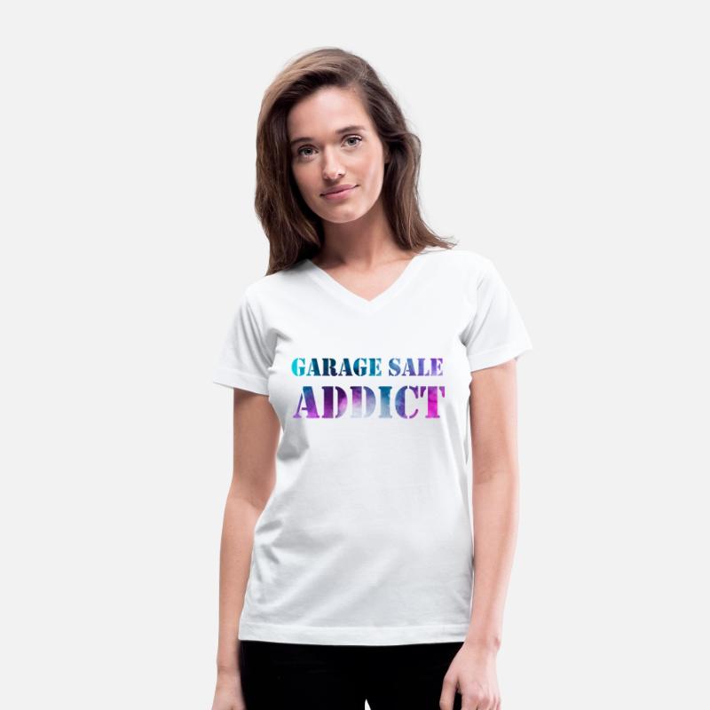Garage Sale Addict blue purple watercolor