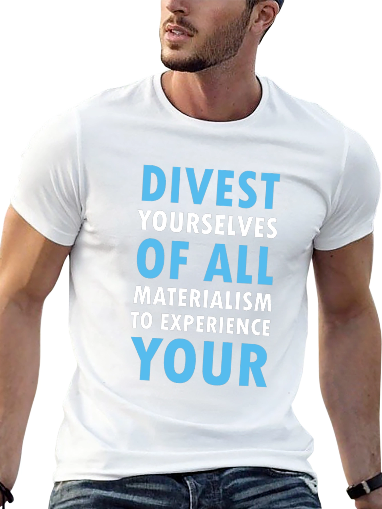 Divest Materialism T-Shirt - Black