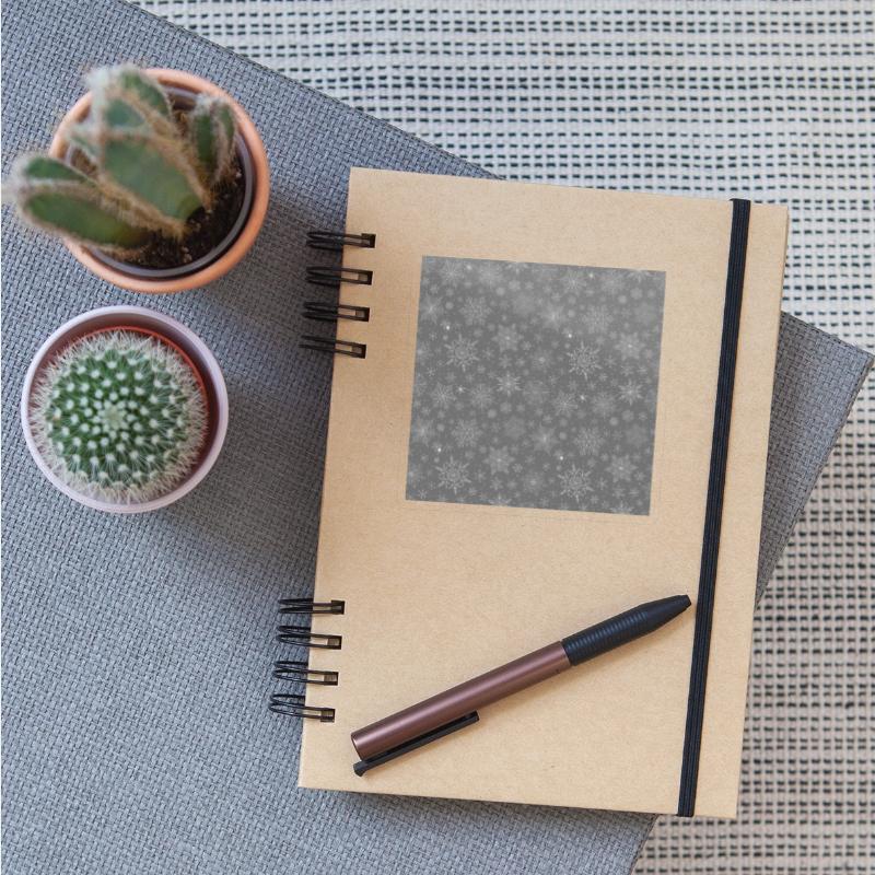 Grey Snowflakes Pattern
