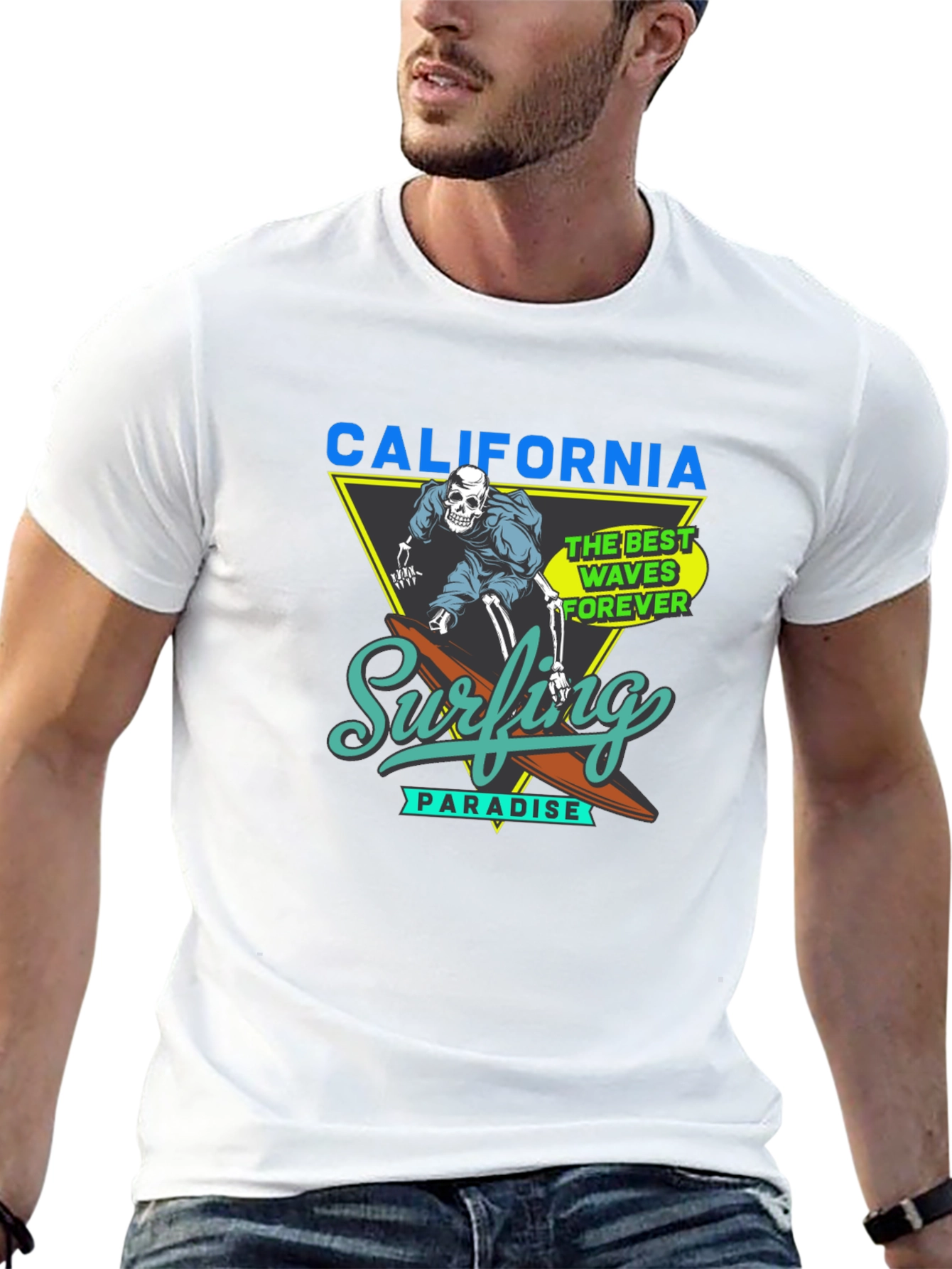 California Surfing Paradise Graphic Tee