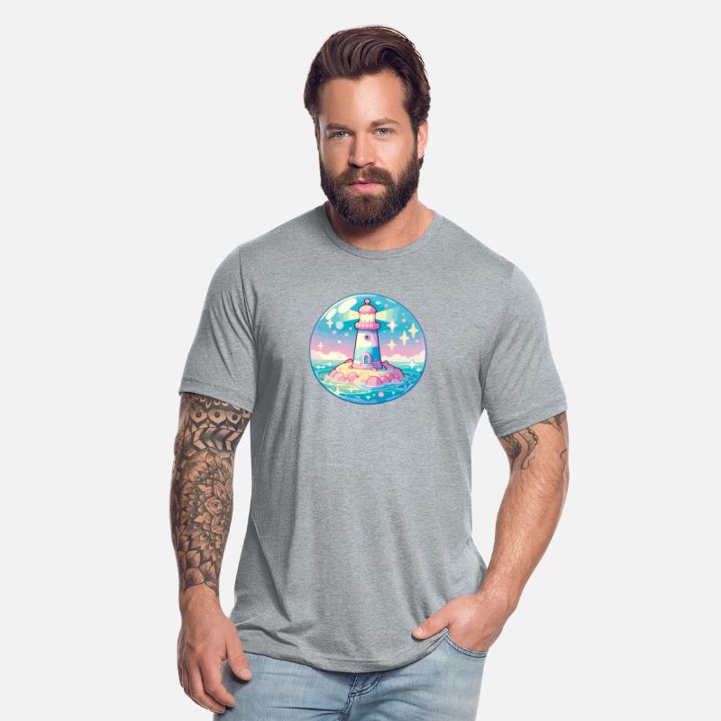 Guiding Light: Pastel Lighthouse Dream
