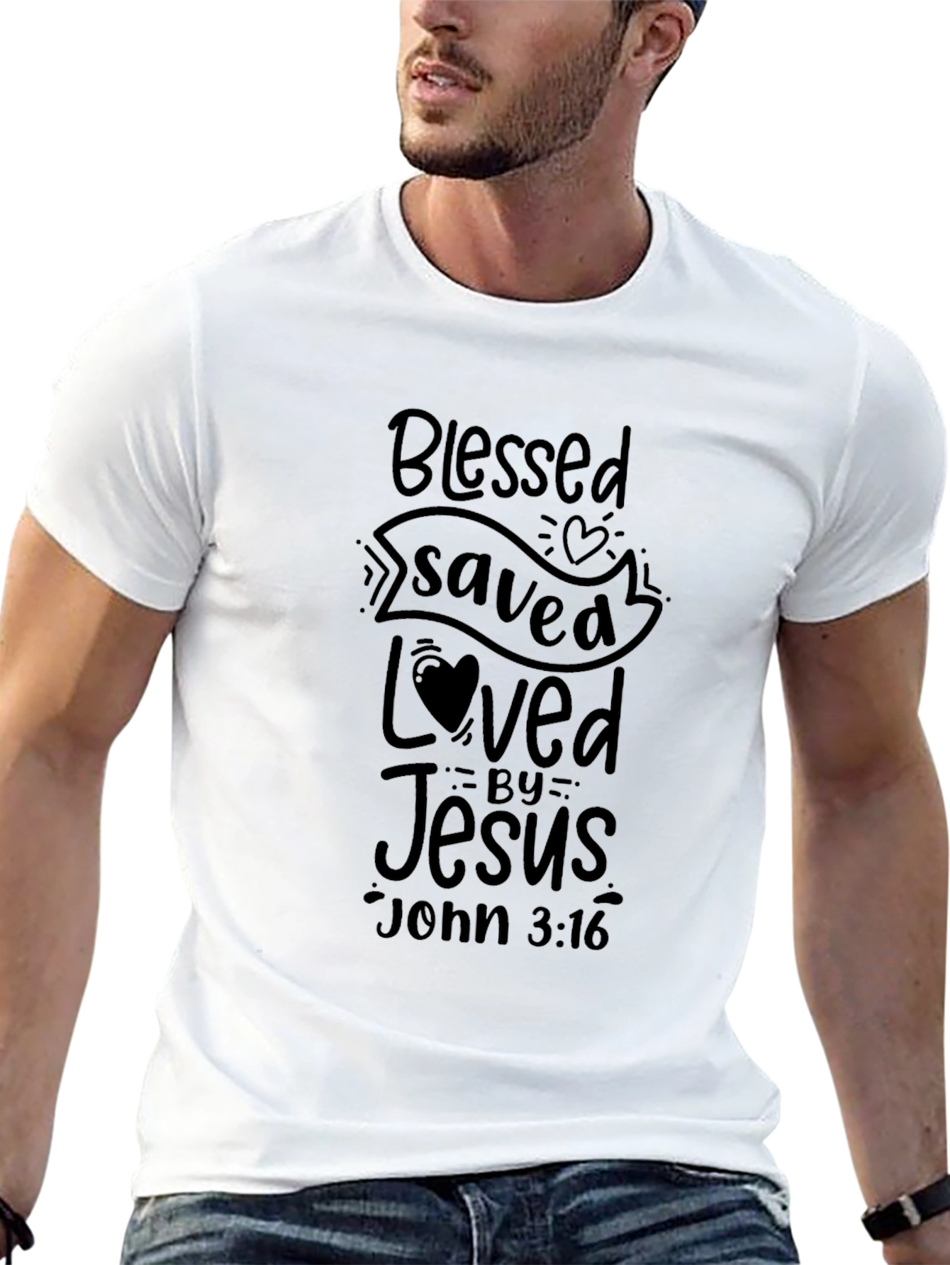 Blessed Saved Loved by Jesus T-Shirt
