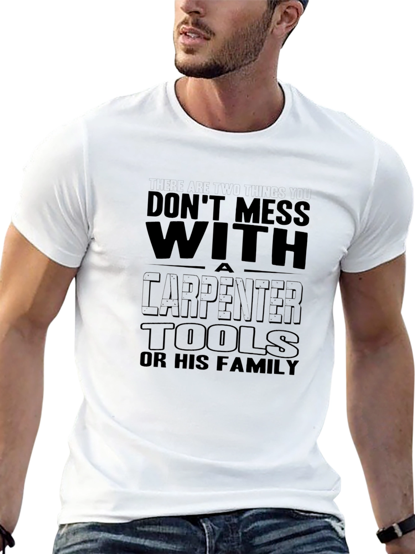 Carpenter Tools & Family T-Shirt - Black