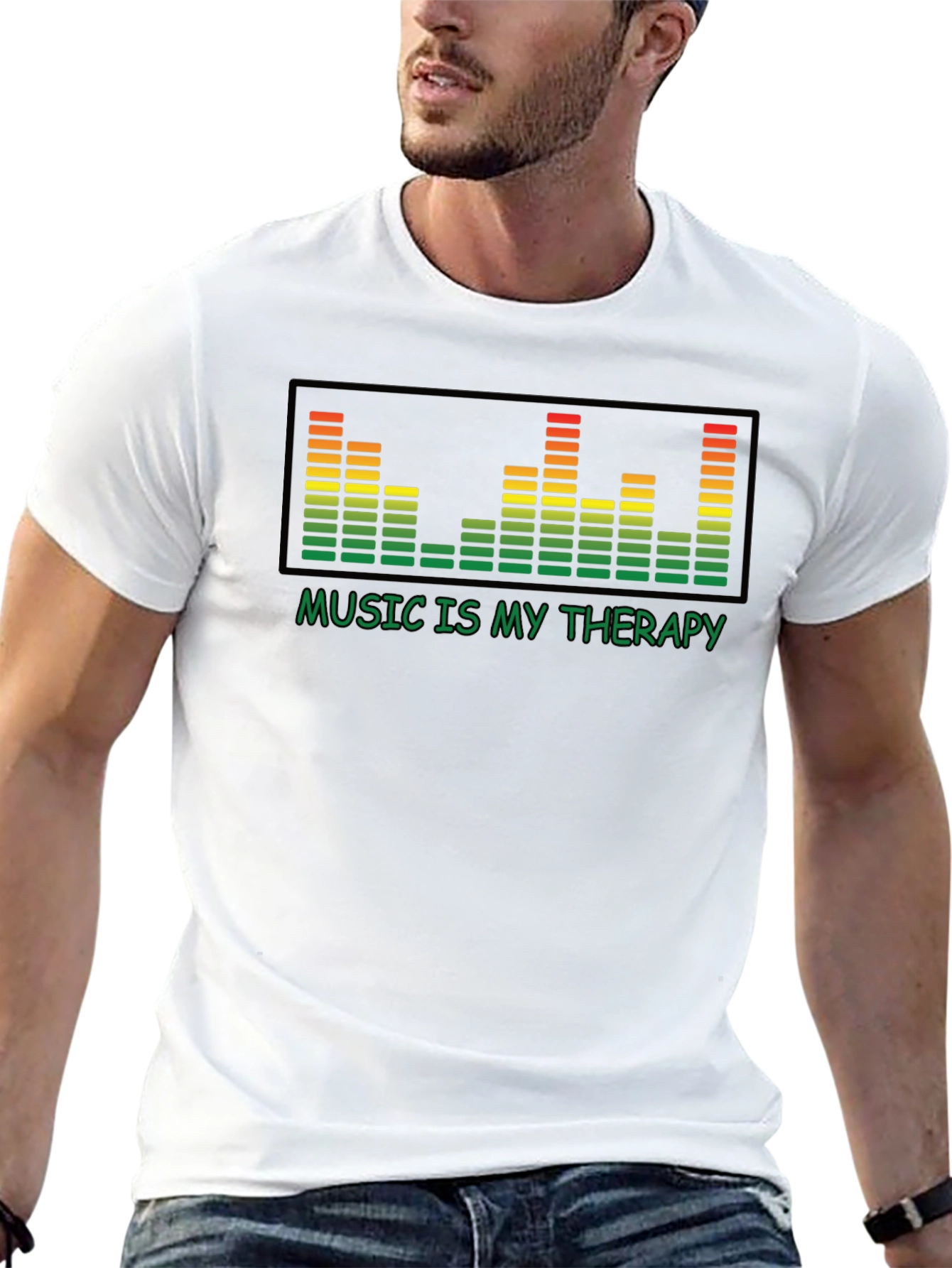 Music is My Therapy Graphic Tee