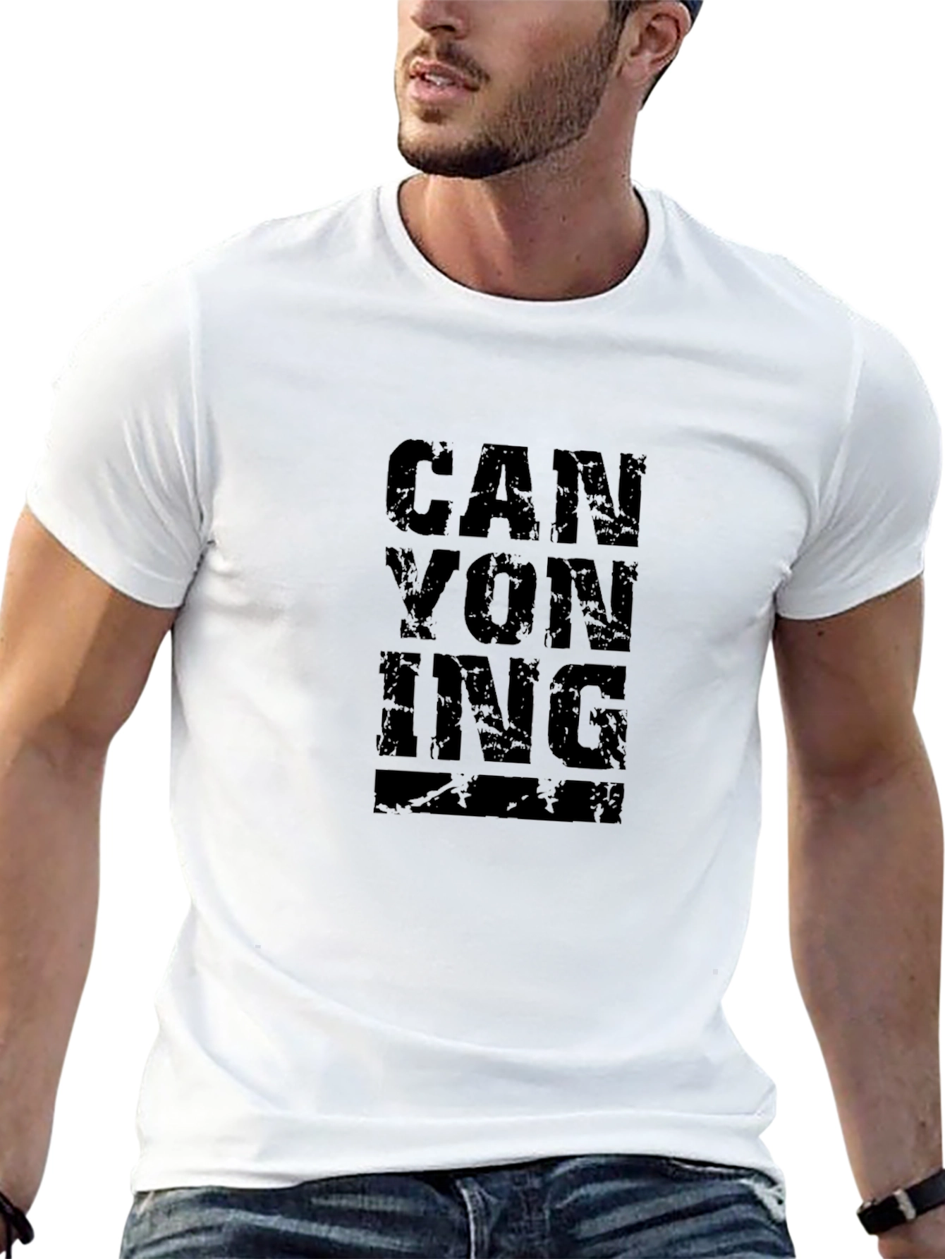 Canyoning Graphic Tee - Black Adventure T-Shirt