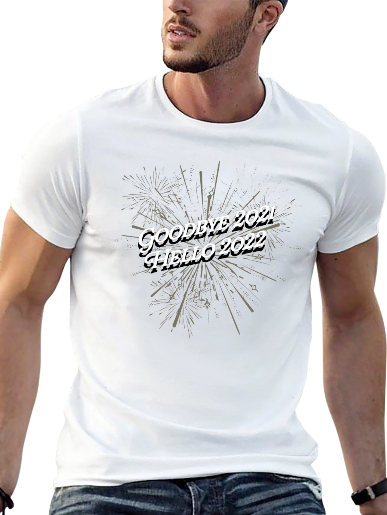 Goodbye 2021 Hello 2022 Black T-Shirt