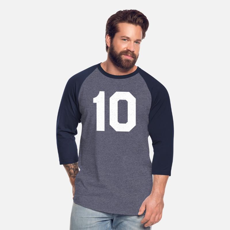 Jersey Number 10 Ten Athletic Sports