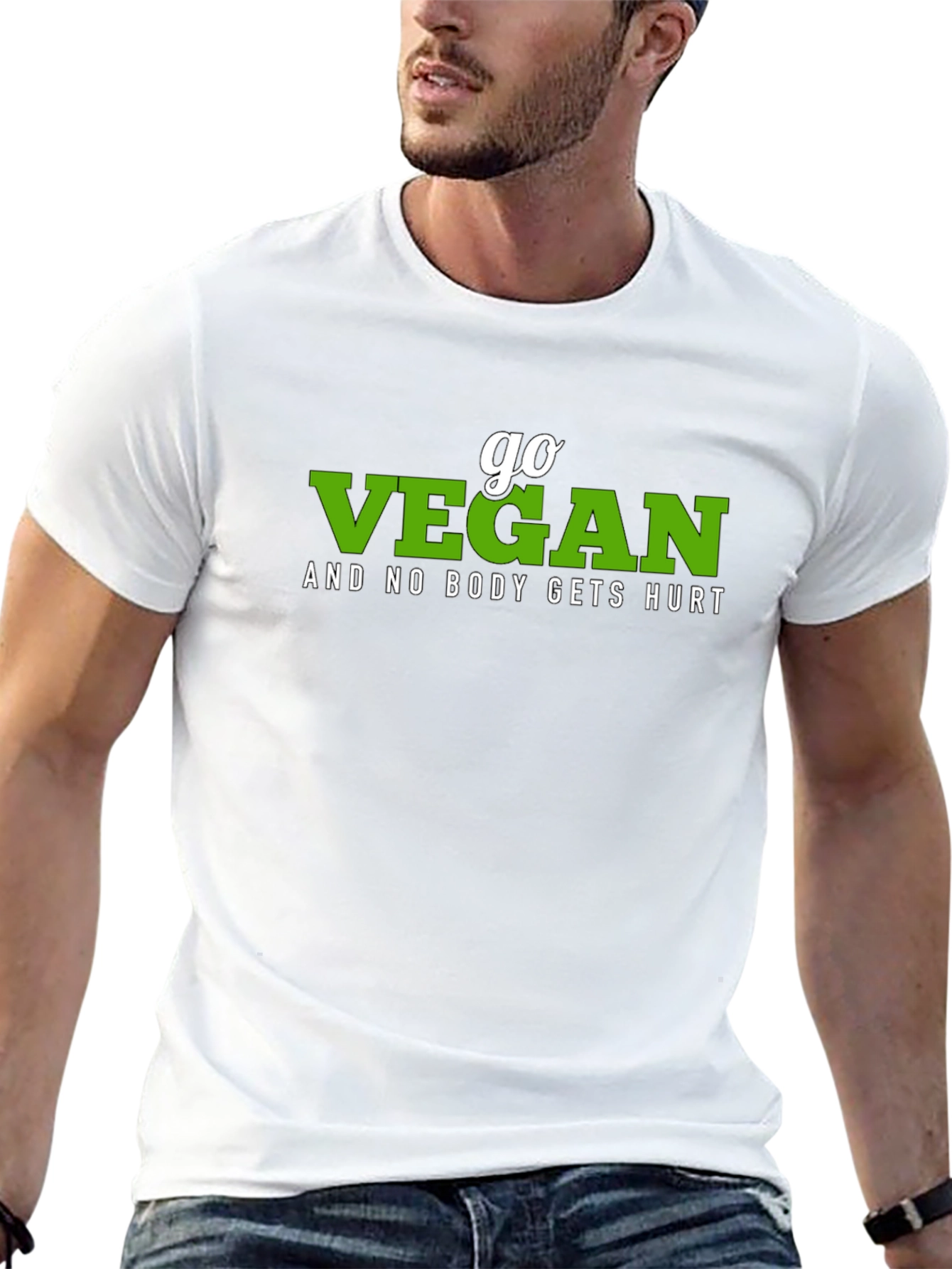 Go Vegan T-Shirt - Animal Rights Vegetarian Lifestyle