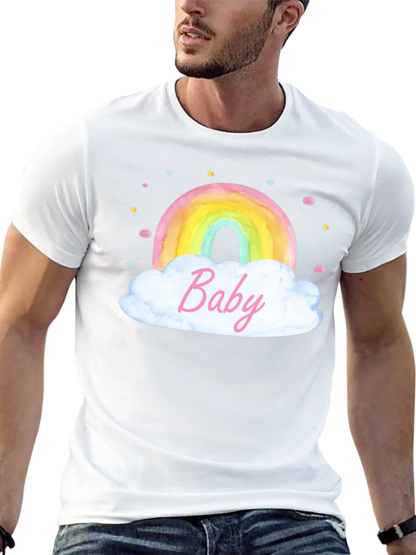 Rainbow Baby Graphic Tee - Soft Cotton Comfort