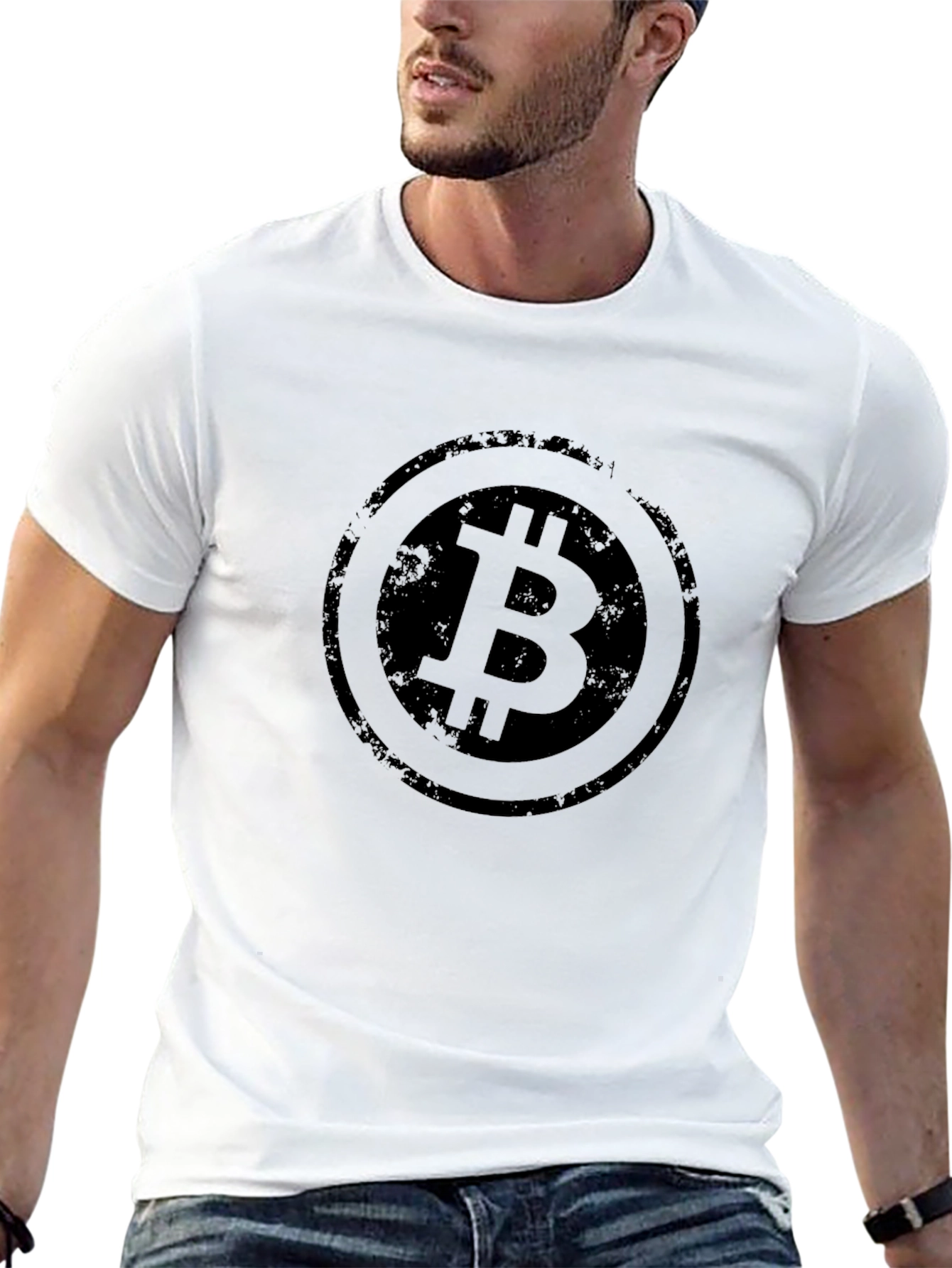 Bitcoin Logo Graphic Tee - Black