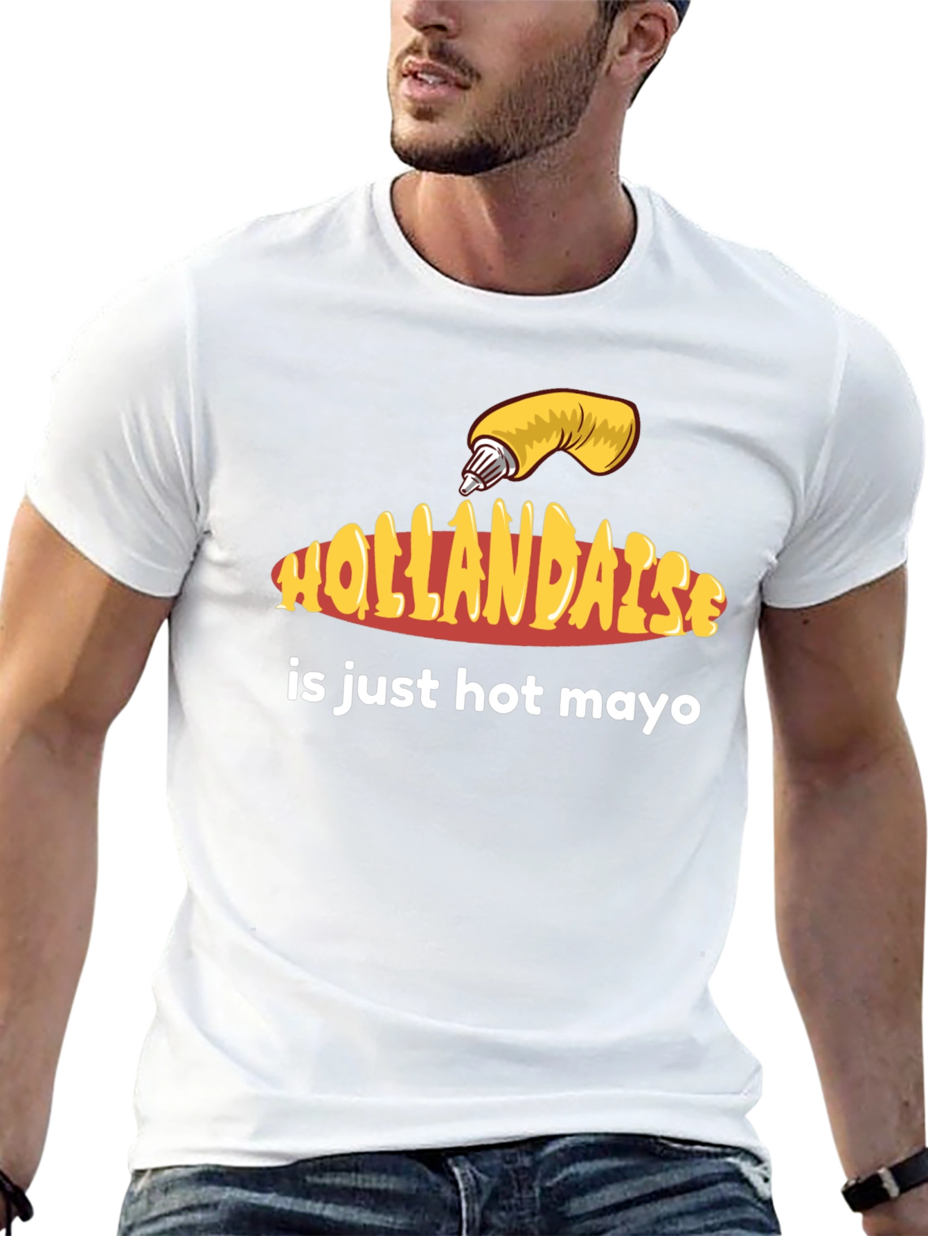 Hollandaise Hot Mayo T-Shirt - Funny Foodie Tee