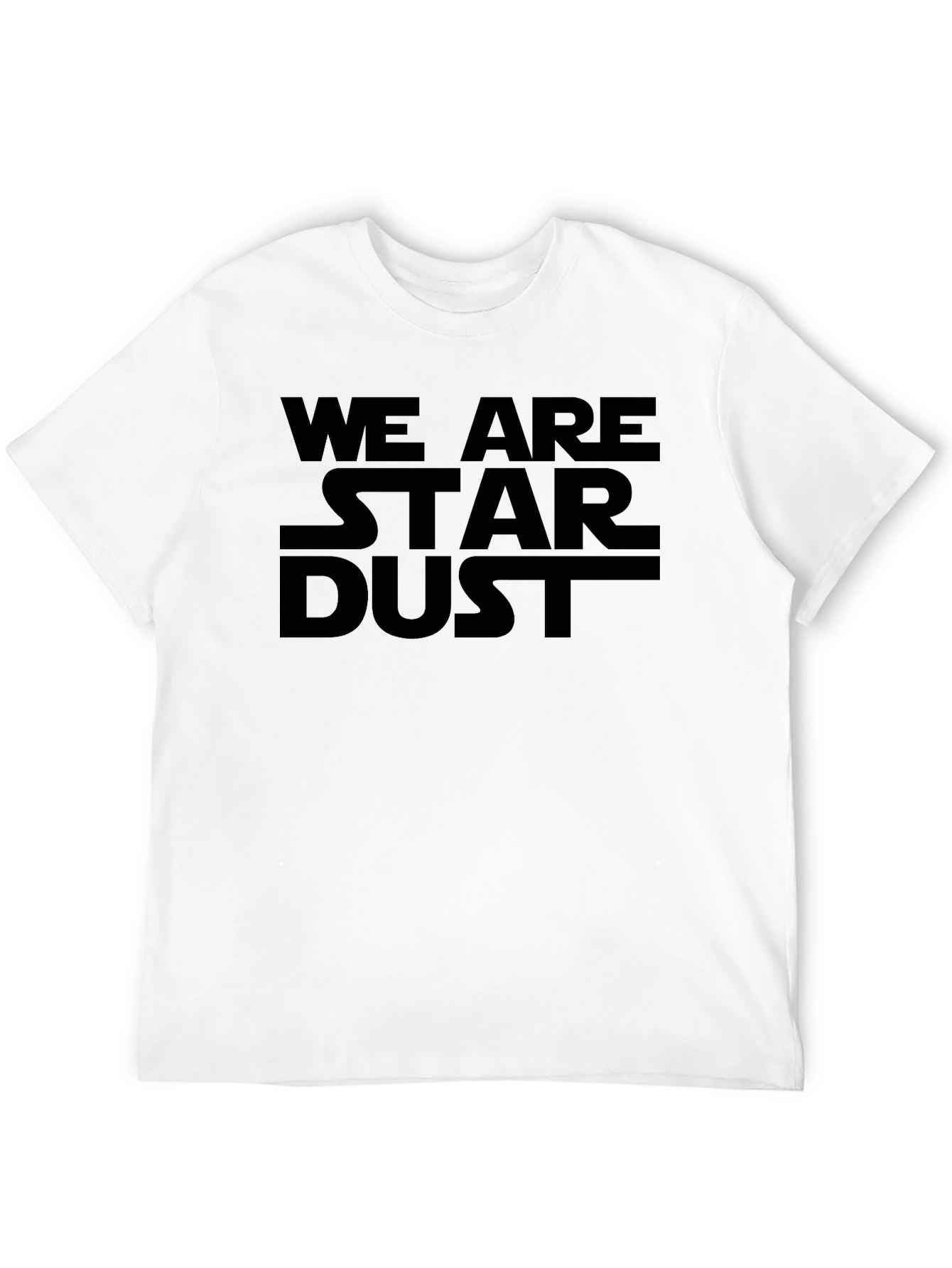 We Are Stardust Graphic Tee - Black Cotton T-Shirt
