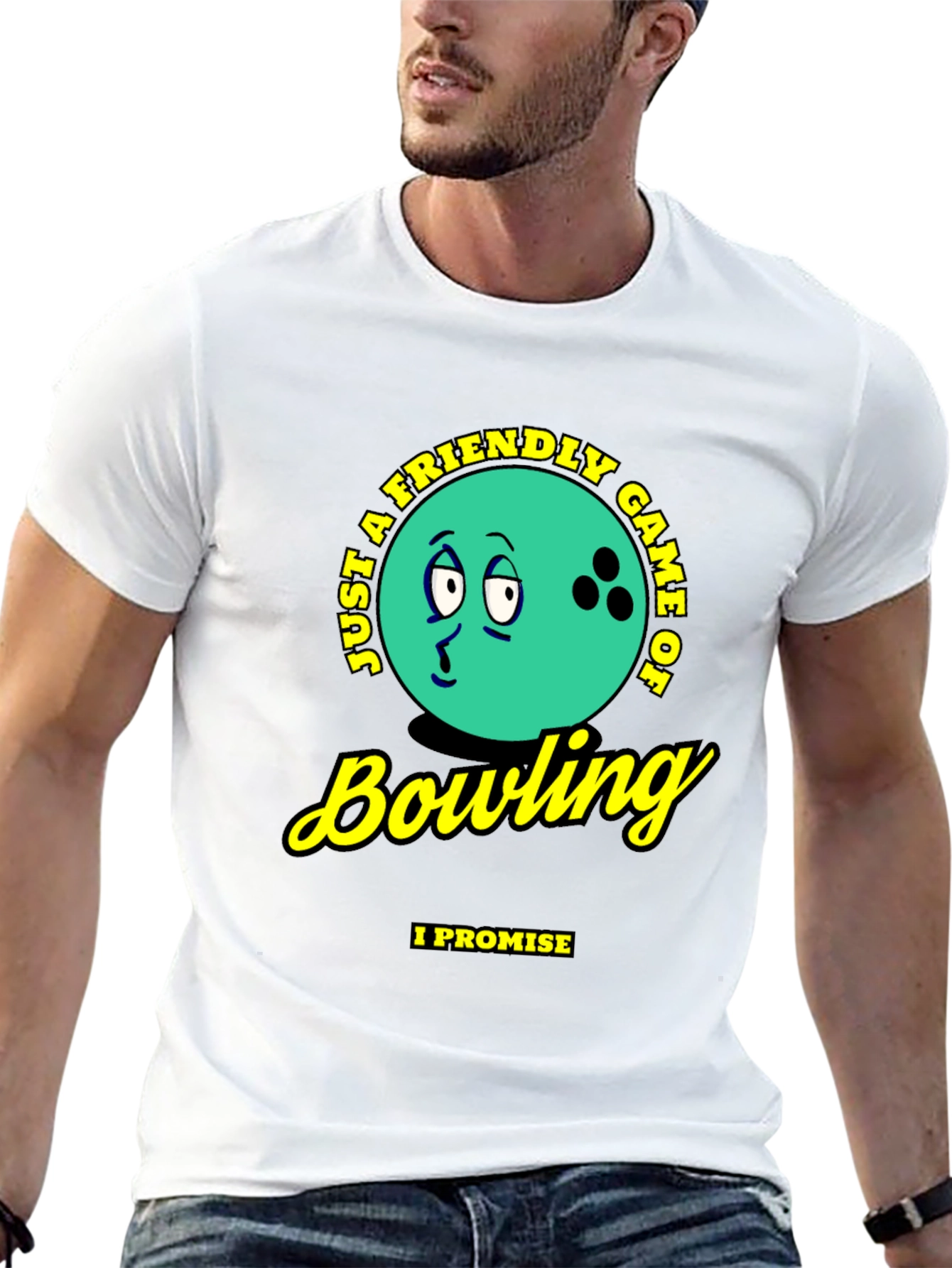 Friendly Bowling Game Graphic T-Shirt