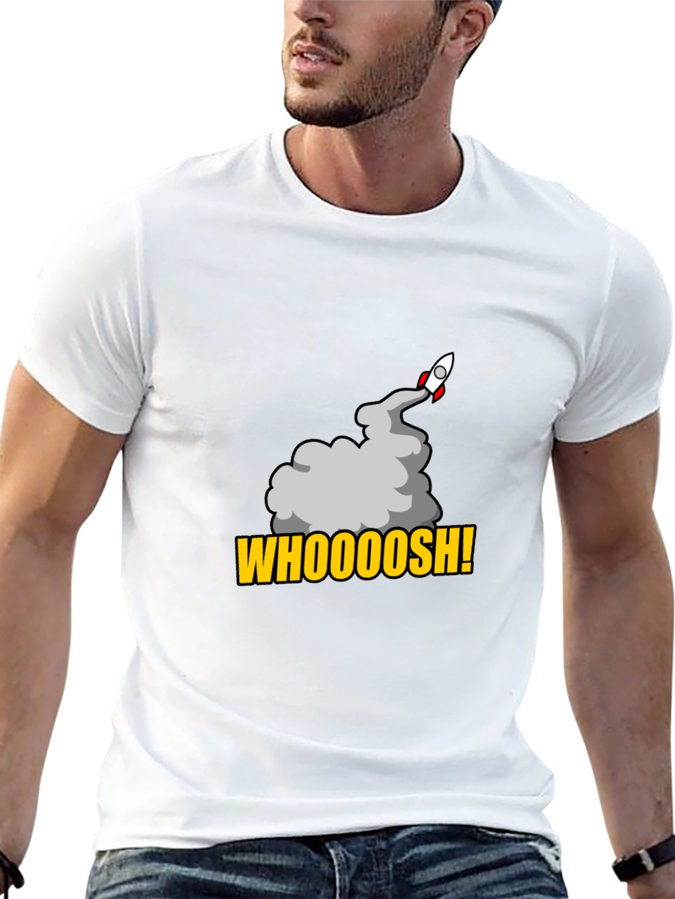 Whoooosh Rocket Graphic T-Shirt