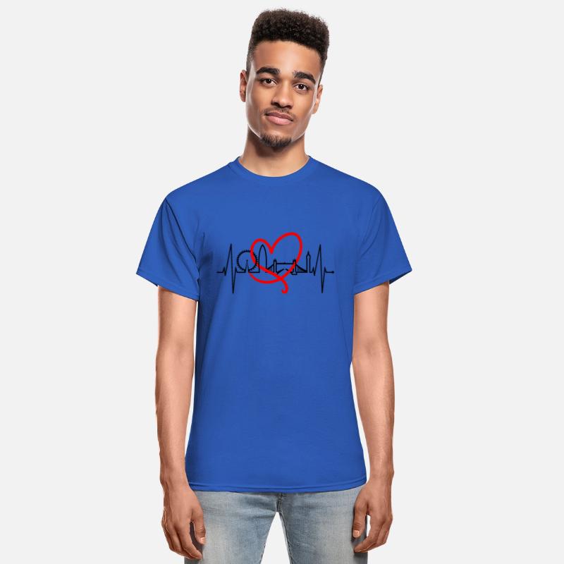 London Skyline Heartbeat England Fan Lover UK Gift