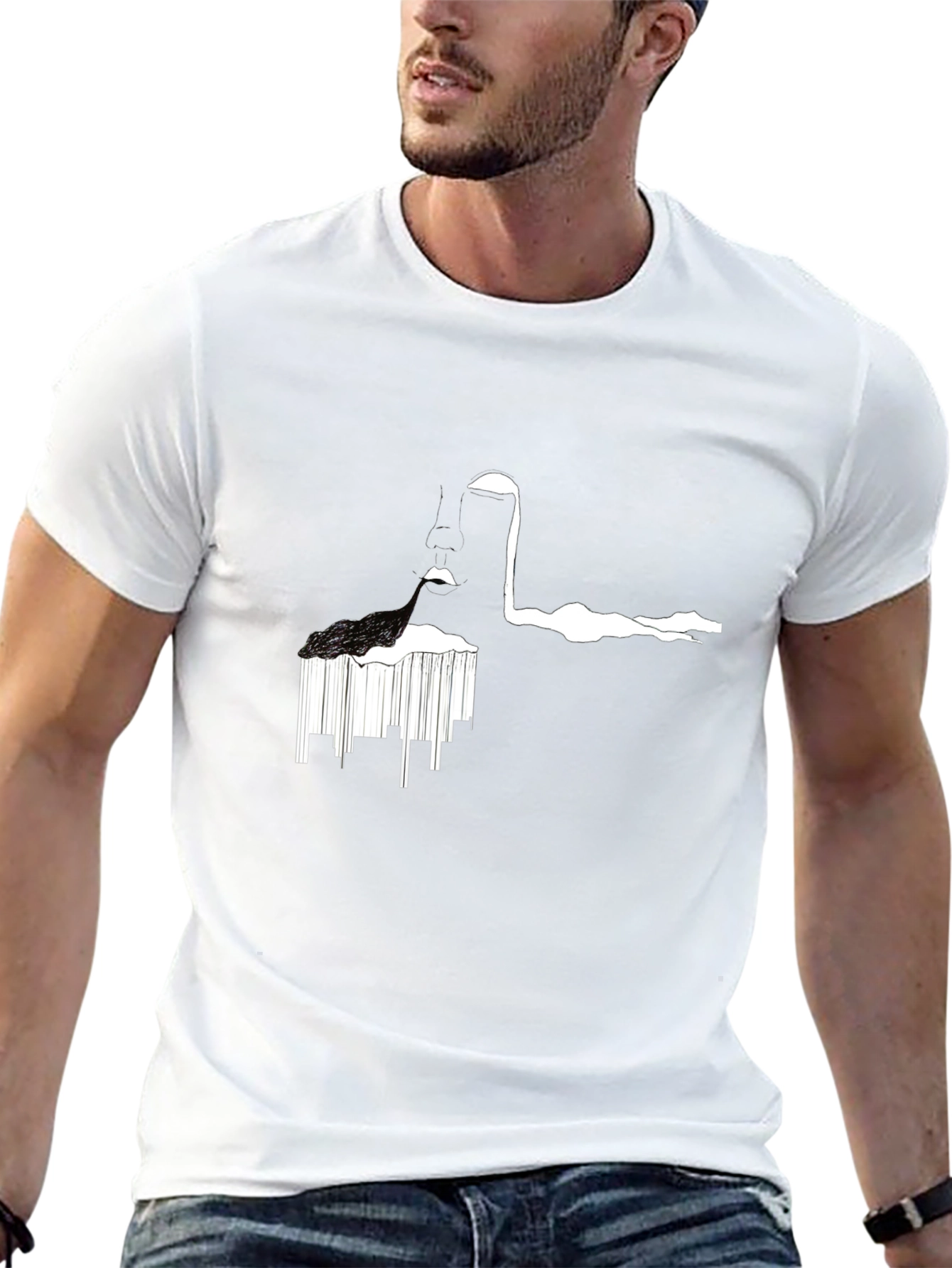 Abstract Black T-Shirt