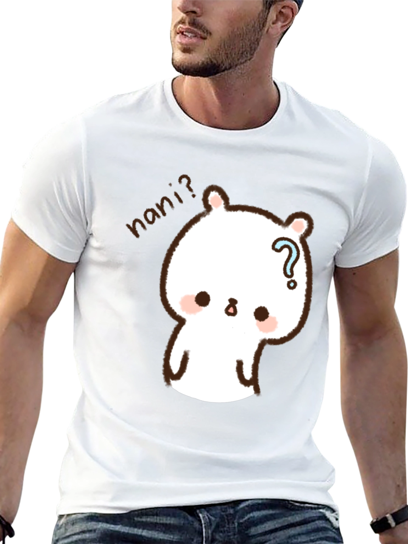 Cute Anime Bear T-Shirt - Nani? Graphic Tee