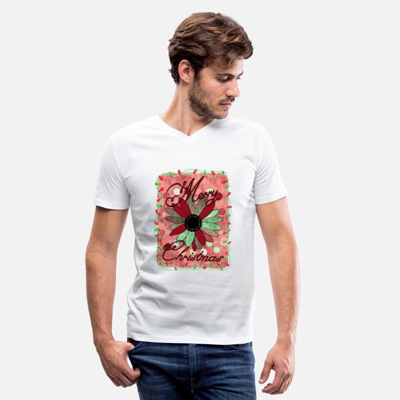 Merry Christmas Monogram Flower