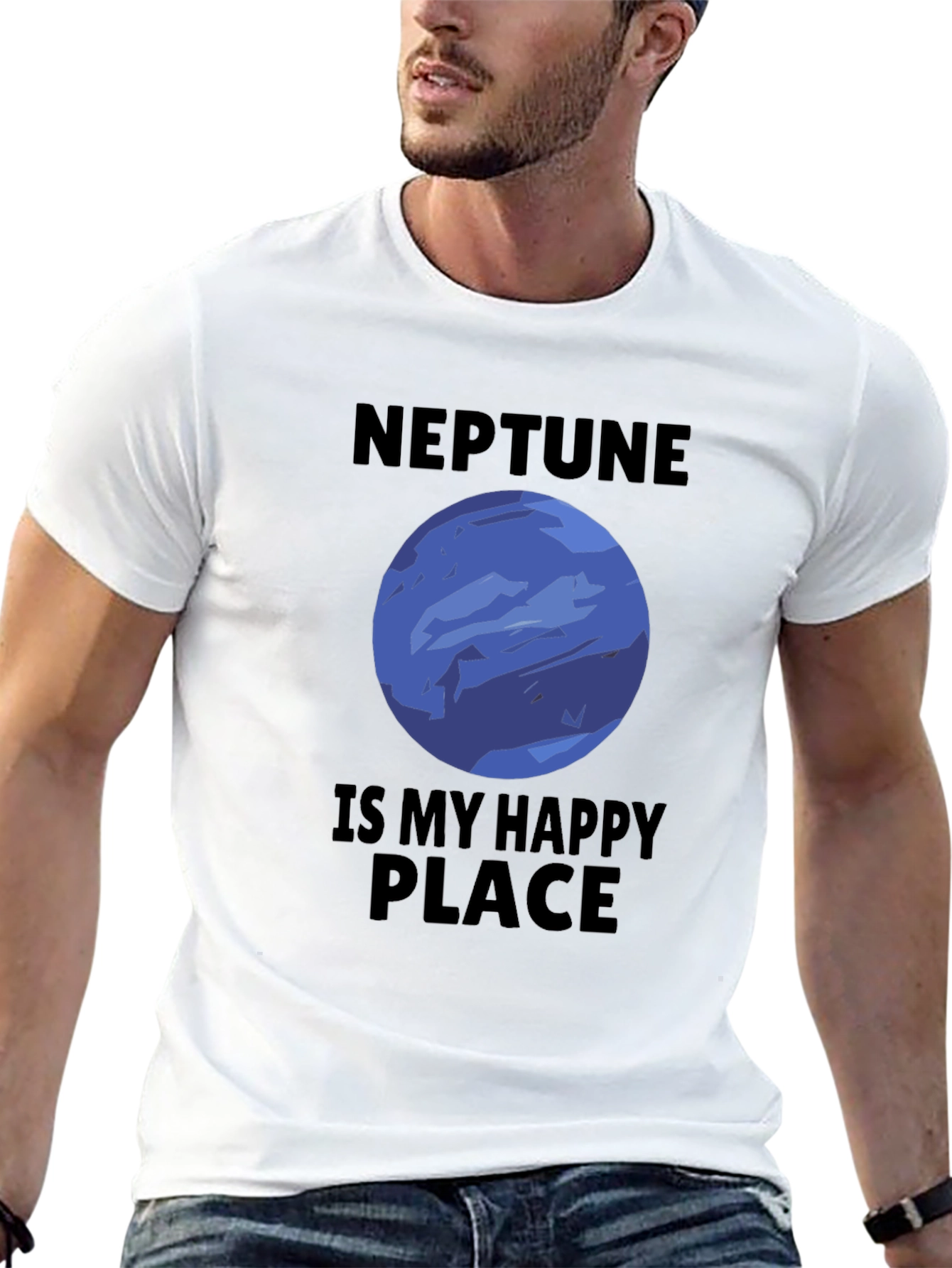 Neptune is My Happy Place Graphic T-Shirt