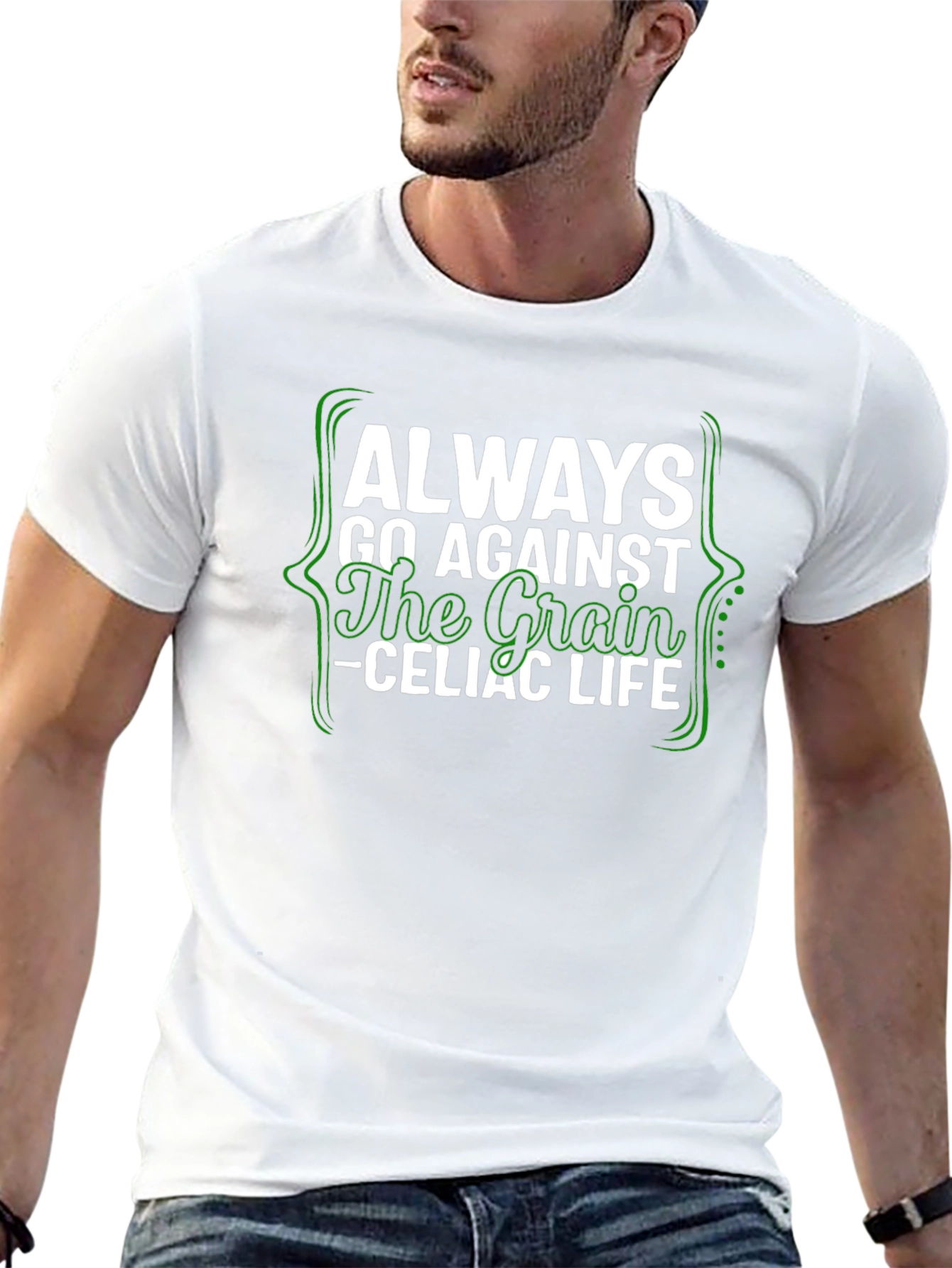 Always Go Against the Grain Celiac Life Tee