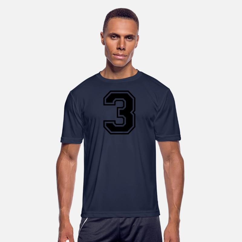 Number 3 three college style counting gift
